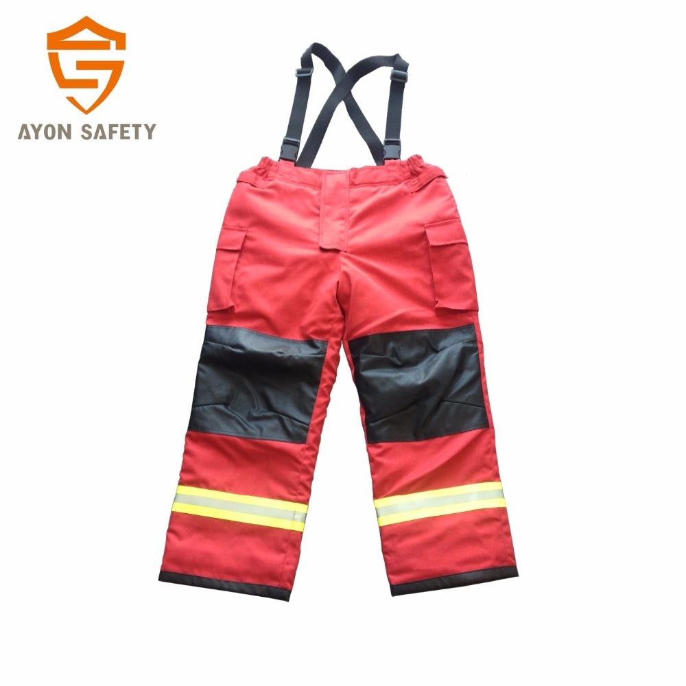 CE certificated fireman suit fireman jacket and pants EN 469 standard-Ayonsafety