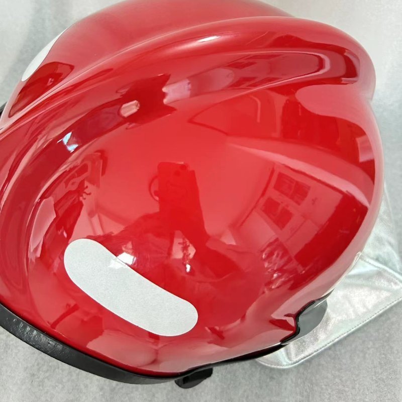 Perfect performance solid reliable head protection flame resistance aramid material light weight firefighting helmet