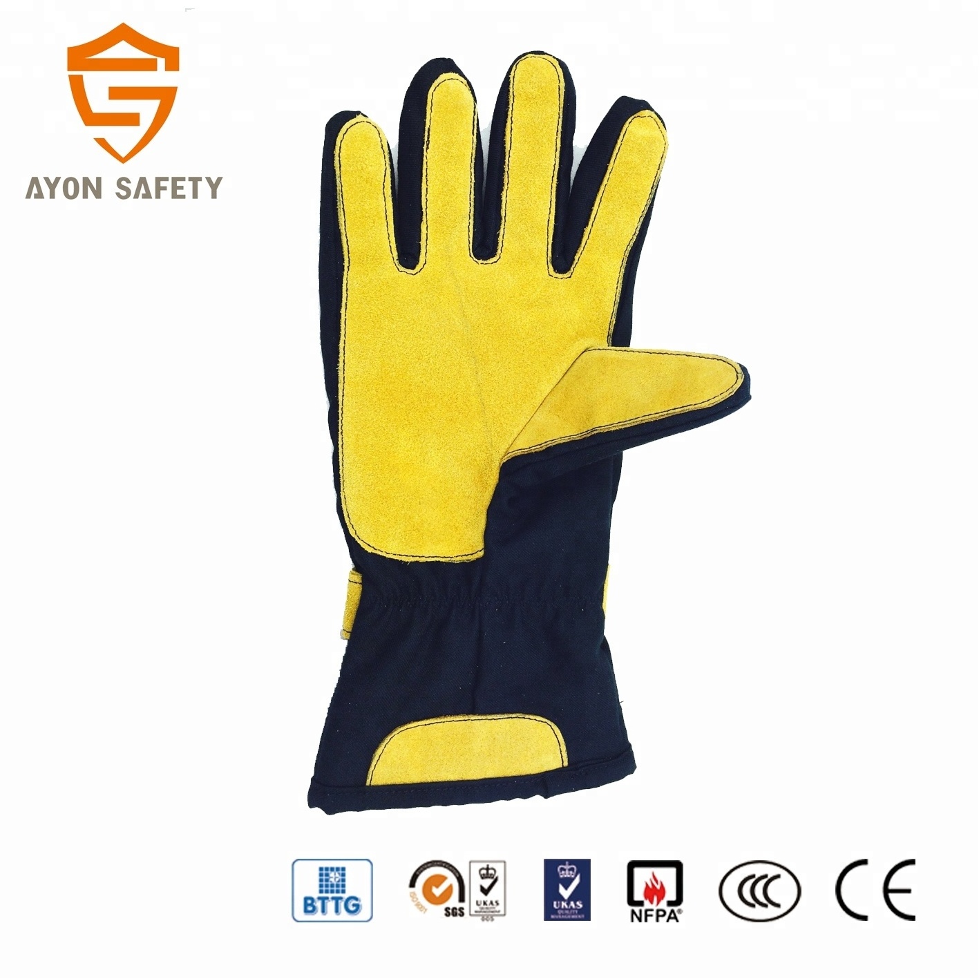 High Quality Fire Fighting Flame Protection Bodyguard Equipment Impact Gloves