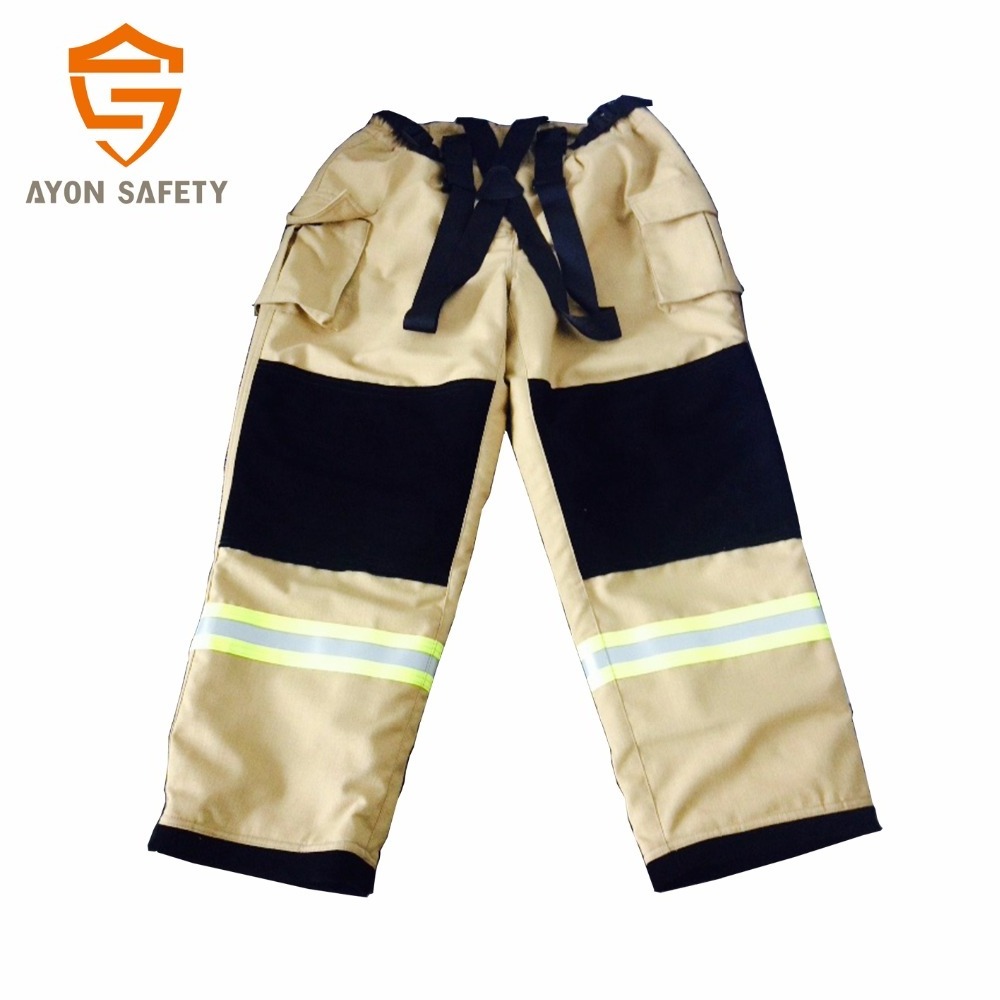 CE certificated fireman suit fireman jacket and pants EN 469 standard-Ayonsafety