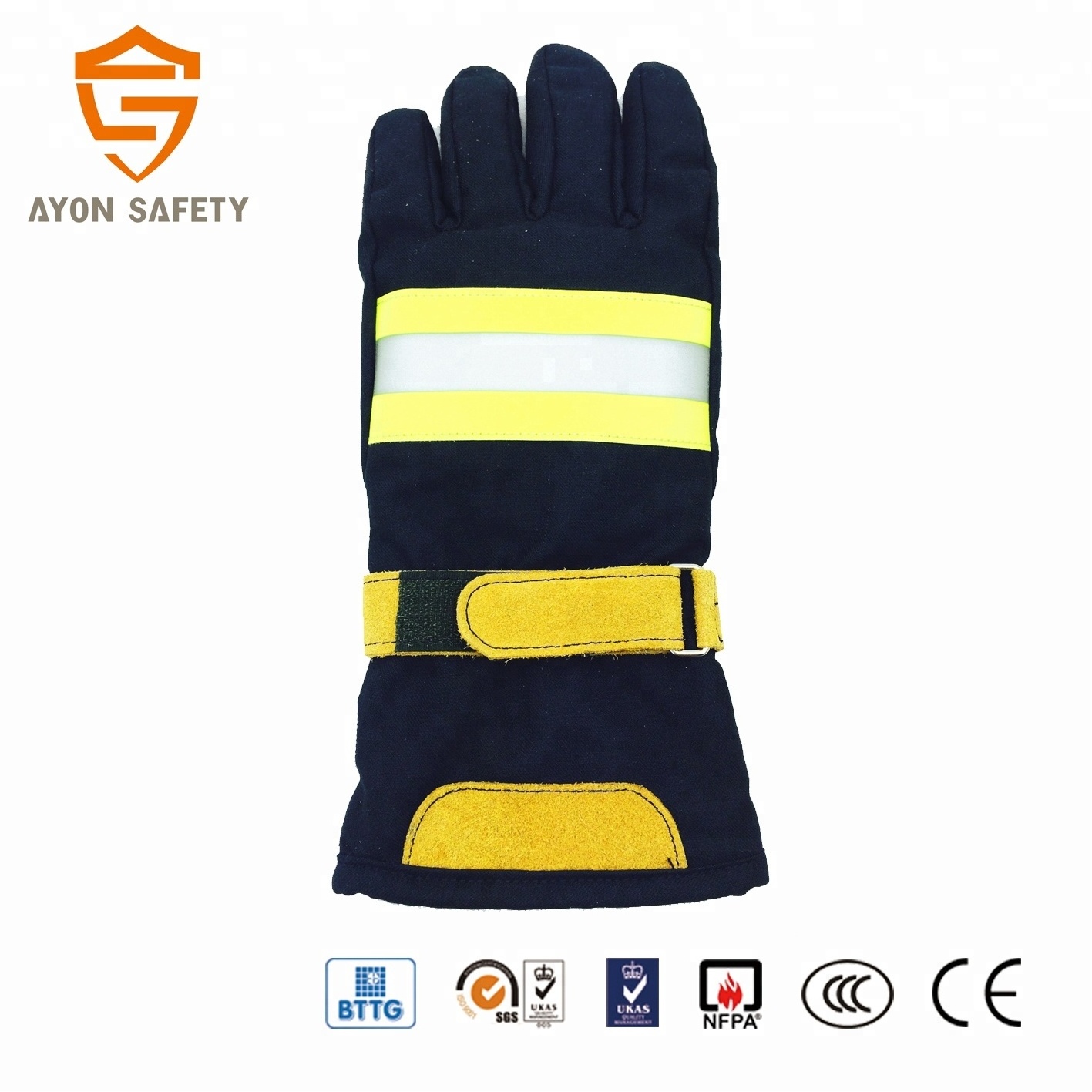 High Quality Fire Fighting Flame Protection Bodyguard Equipment Impact Gloves