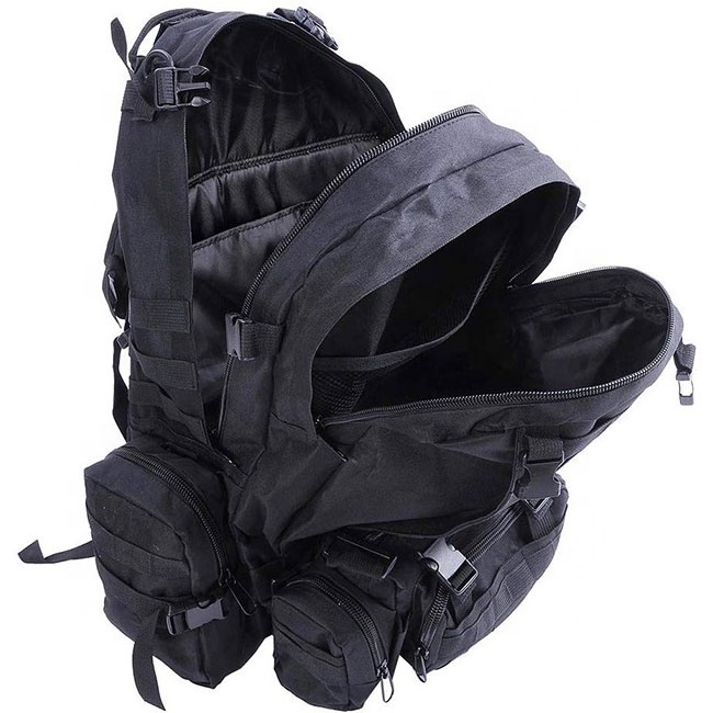 AYPPRO Custom 55L Tactical Assault Hiking Backpack 4-in-1 Multi-functional with Nylon Lining Zipper Closure for Hunting Outdoors