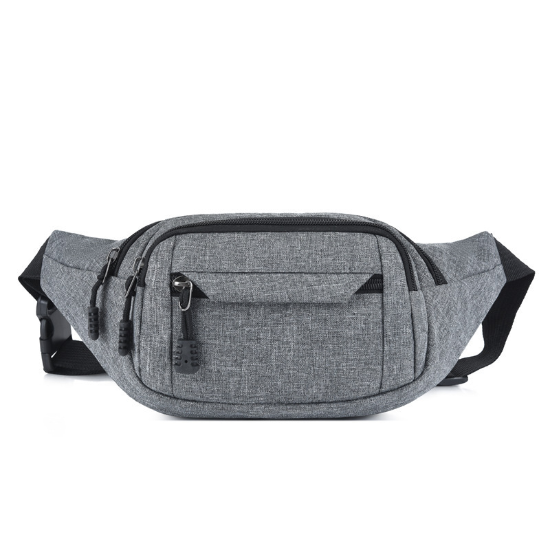 Men Women Waist Bag Pack Purse Casual Large Phone Belt Bag Canvas Travel Fanny Banana Hip Bags Black Pillow Unisex Zipper CN;GUA