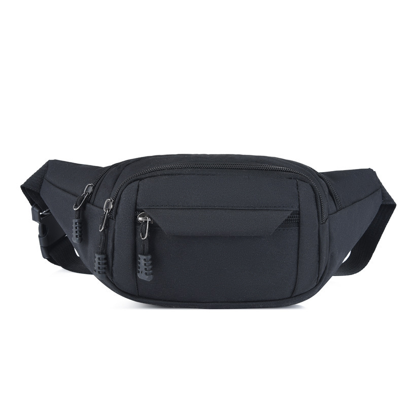 Men Women Waist Bag Pack Purse Casual Large Phone Belt Bag Canvas Travel Fanny Banana Hip Bags Black Pillow Unisex Zipper CN;GUA