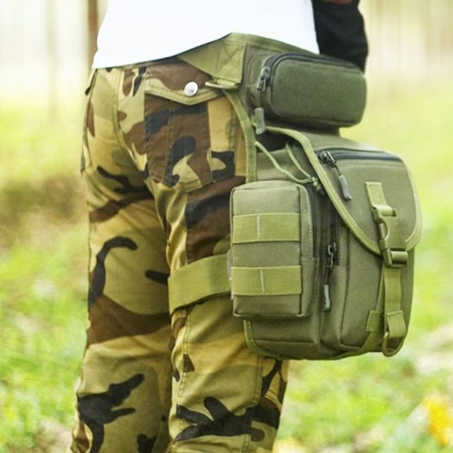 AYPPRO Fashion Waist Belt Camouflage Tactical Thigh Leg Bag for Running Outdoors & Motorcycling Waterproof Feature