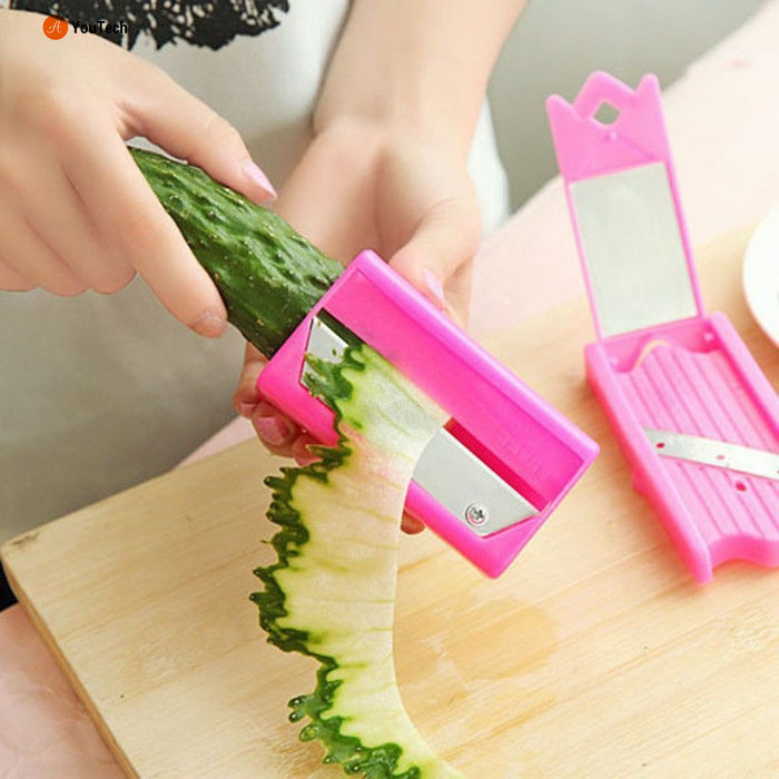 Carrot Cucumber Sharpener Peeler Kitchen Tool Vegetable Fruit Curl Slicer Cooking Gadget Home Gadgets