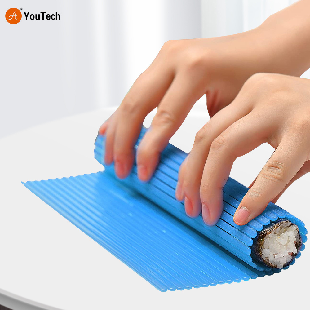 New Sushi Rolling Mat Non-Stick Making Tool Japanese Plastic Sushi Rolling Maker Homemade DIY Sushi Plate Mat