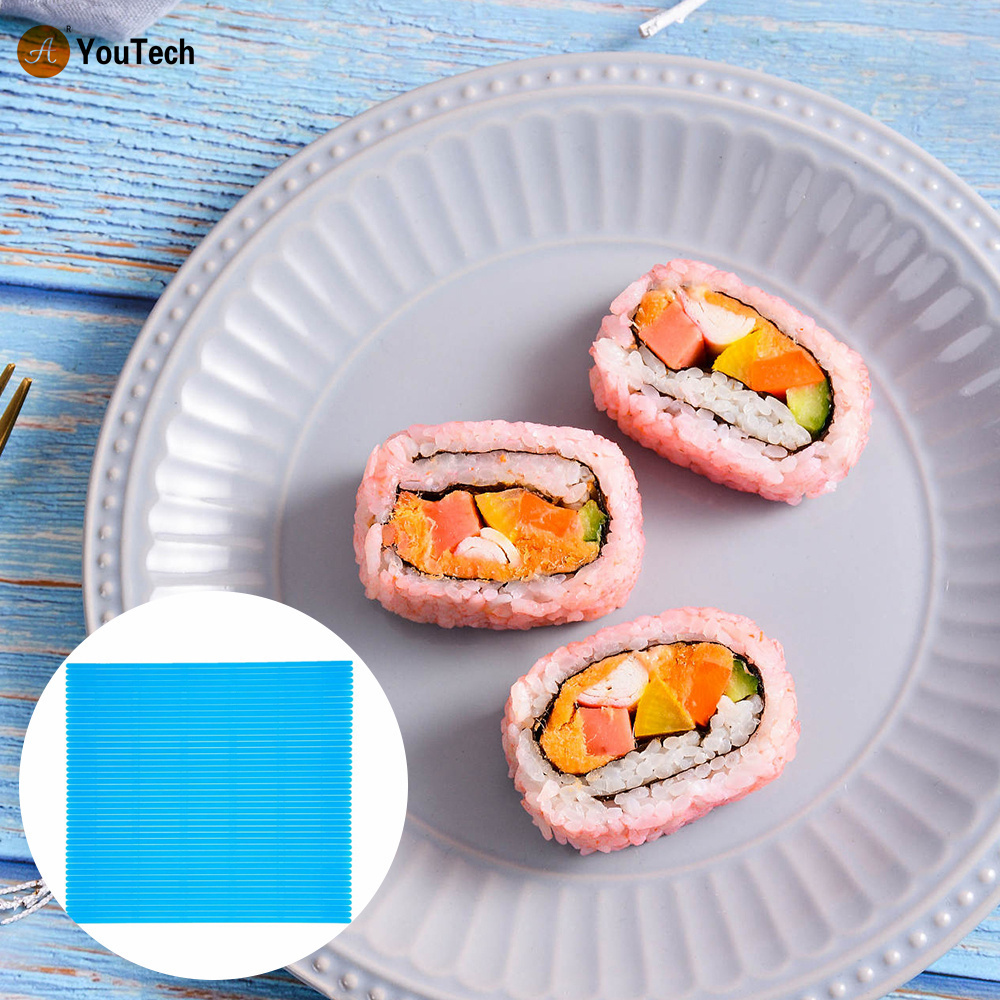 New Sushi Rolling Mat Non-Stick Making Tool Japanese Plastic Sushi Rolling Maker Homemade DIY Sushi Plate Mat