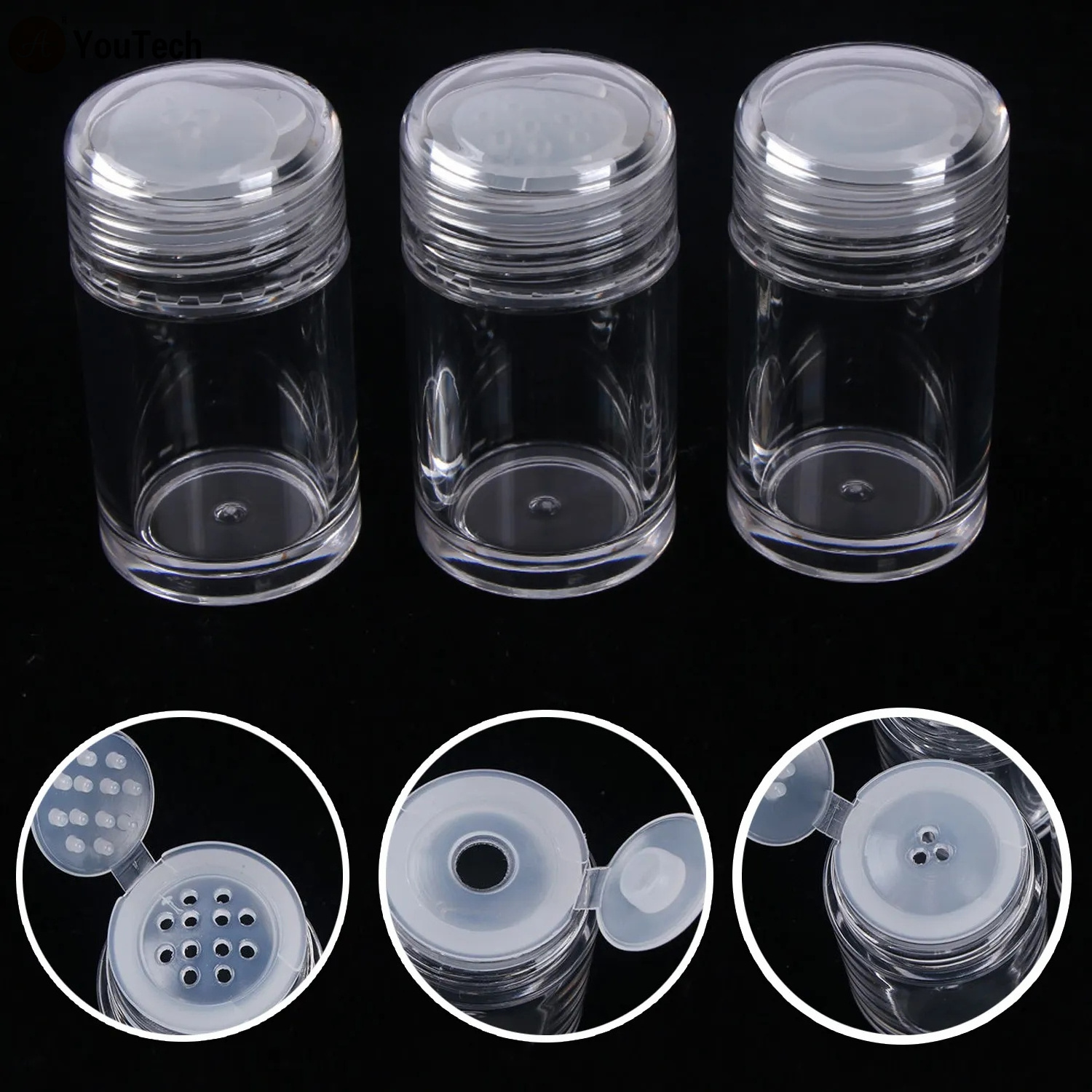 1pc Mini Plastic Salt Pepper Storage Bottles Seasoning Box For Outdoor Camping Picnic Bbq Reusable Portable Spice Bottle Jar