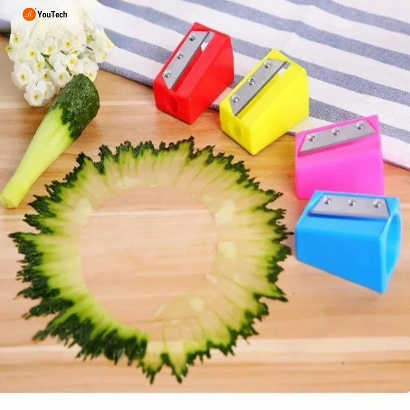 Carrot Cucumber Sharpener Peeler Kitchen Tool Vegetable Fruit Curl Slicer Cooking Gadget Home Gadgets