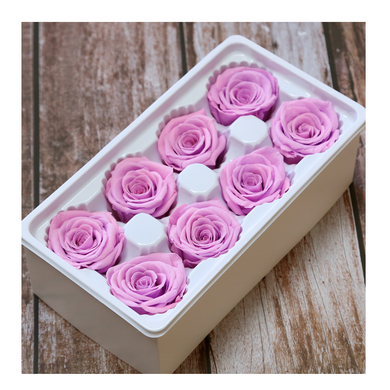 4-5cm Mothers Day DIY Wedding Eternal Life Flower Material Gift  Luxury Fresh Preserved Roses Real