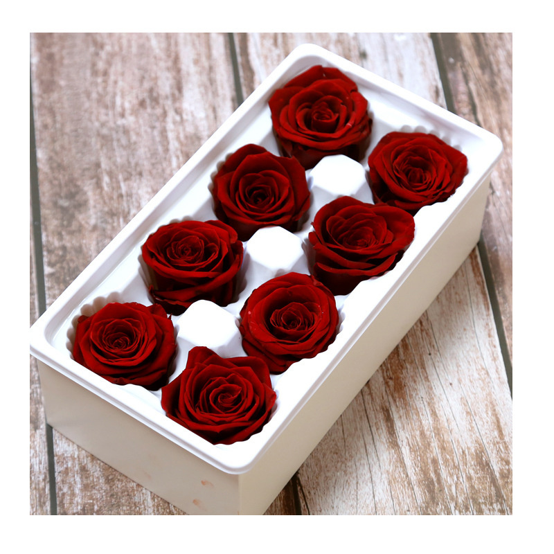 4-5cm Mothers Day DIY Wedding Eternal Life Flower Material Gift  Luxury Fresh Preserved Roses Real