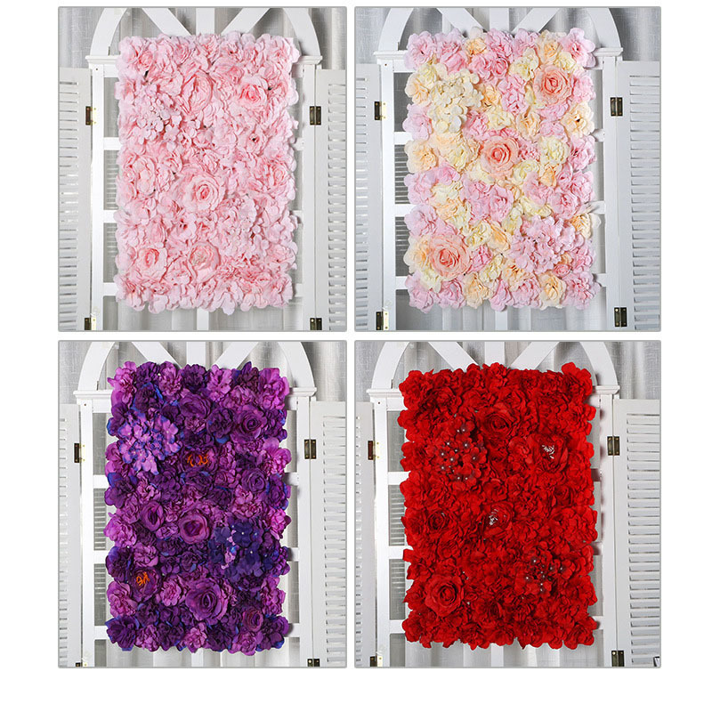 40cm 60cm Wholesale Flowers Wall Backdrop Wedding Decor Wall Flower Panel For Decoration