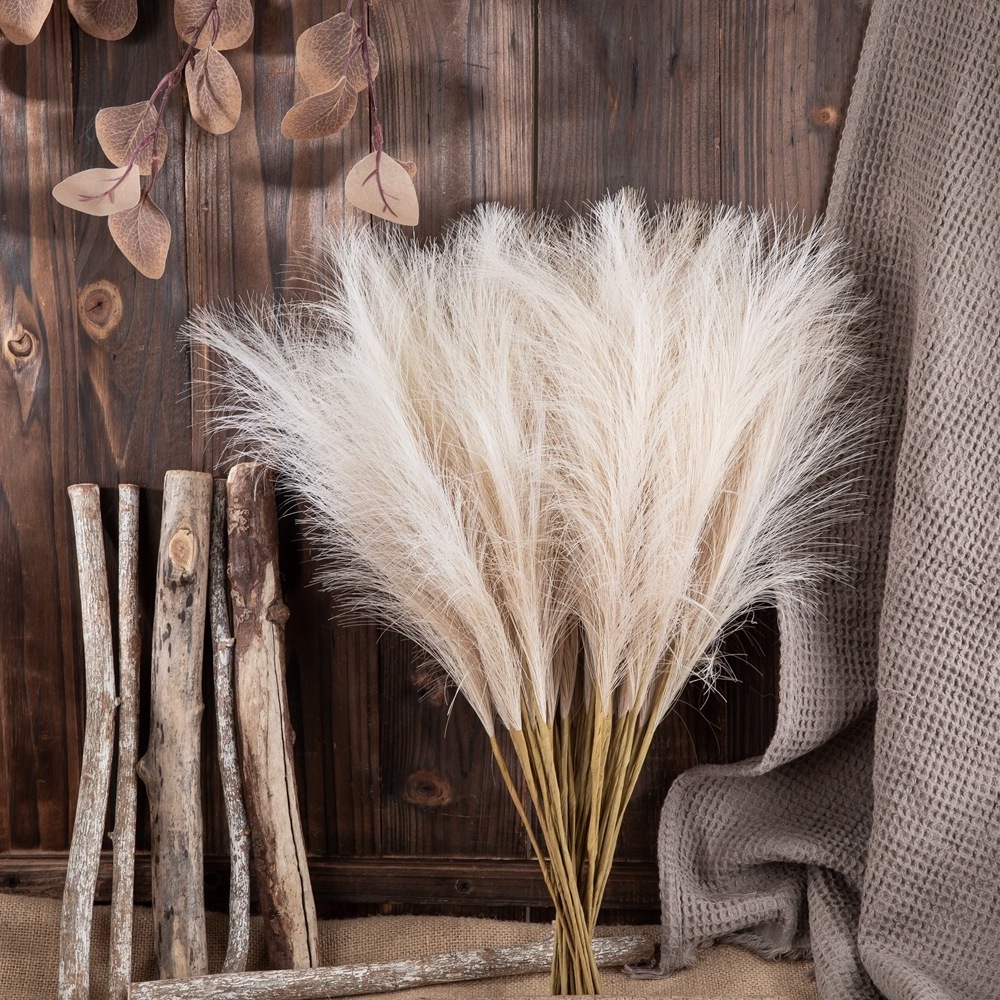 AYOYO OEM Artificial Silk Simulation Pampas Grass Home Wedding Decoration Artificial Pampas Grass