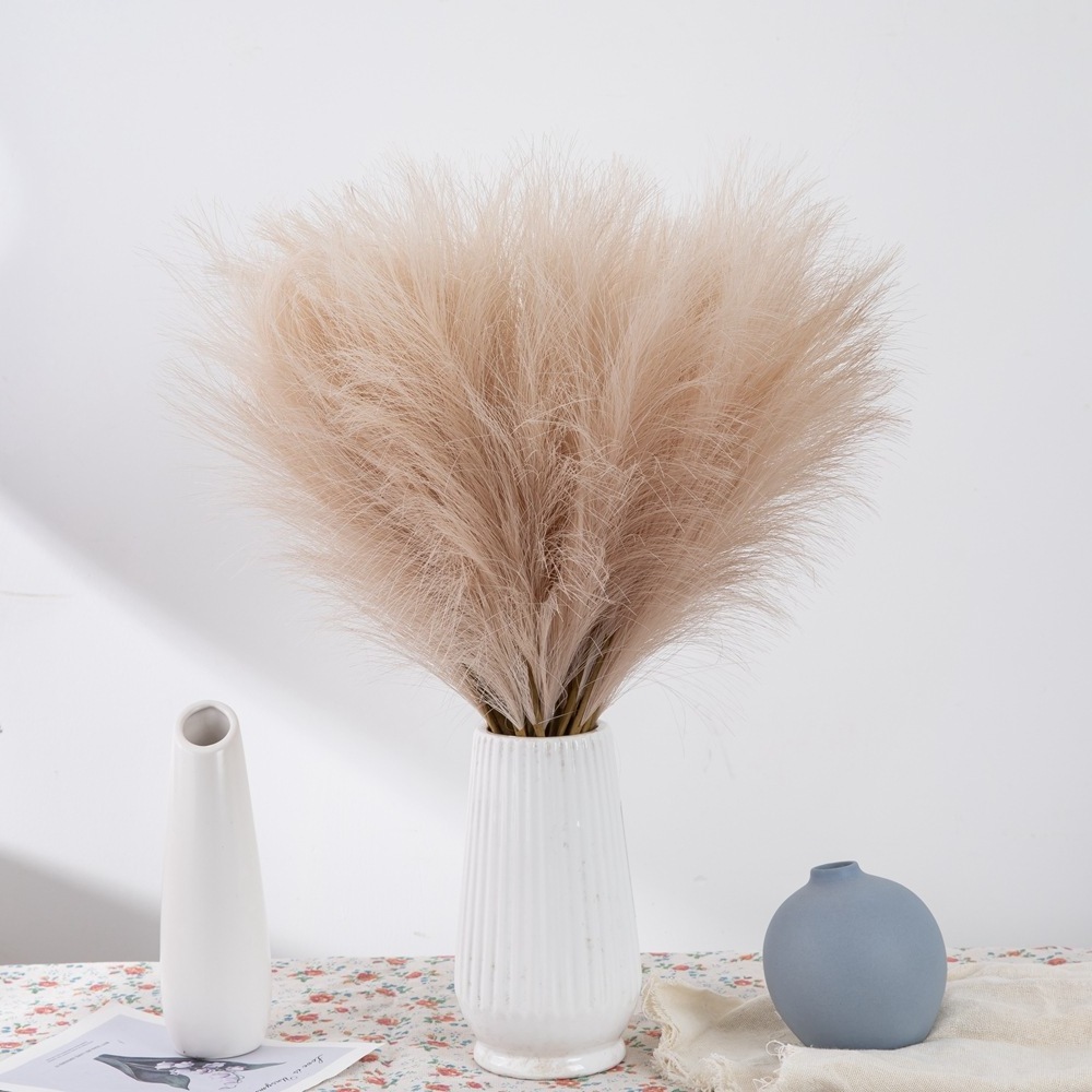 AYOYO OEM Artificial Silk Simulation Pampas Grass Home Wedding Decoration Artificial Pampas Grass