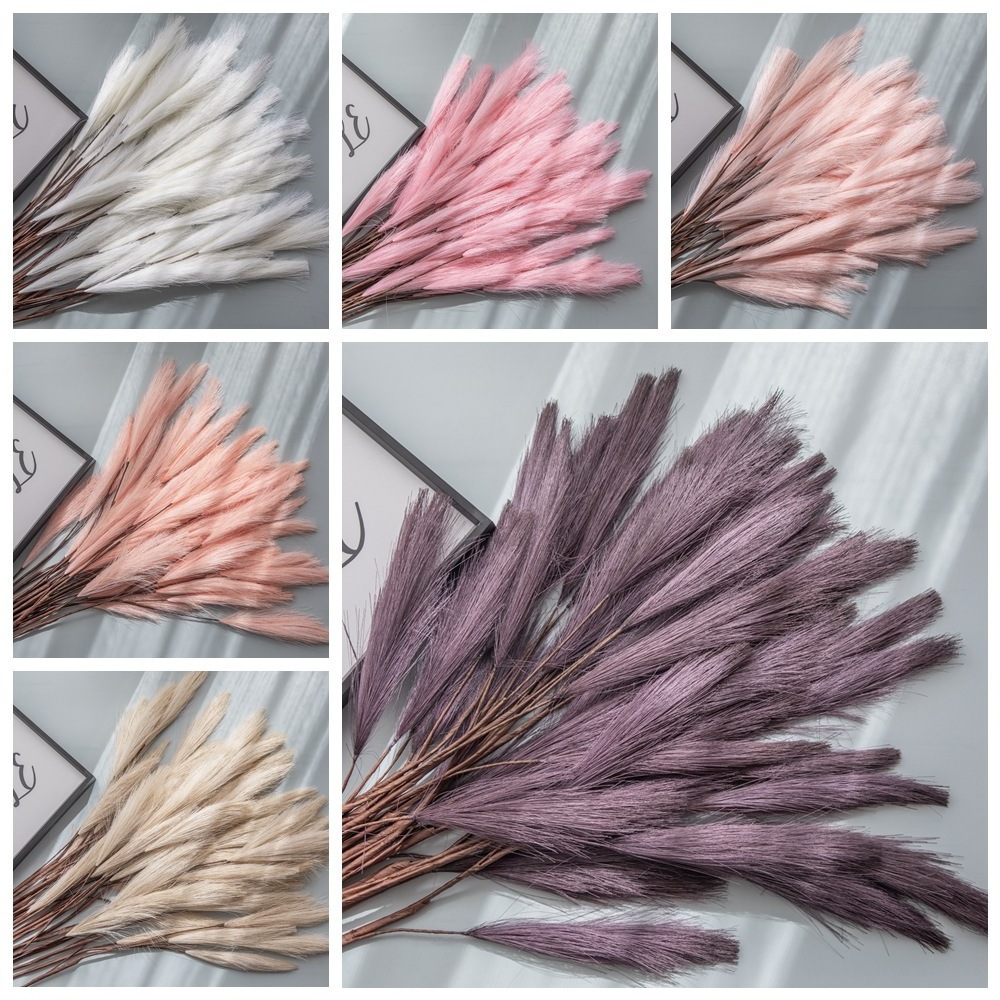 AYOYO OEM Fabric Simulation Reed Grass Pampas Grass Home Wedding Decoration Artificial Pampas Grass