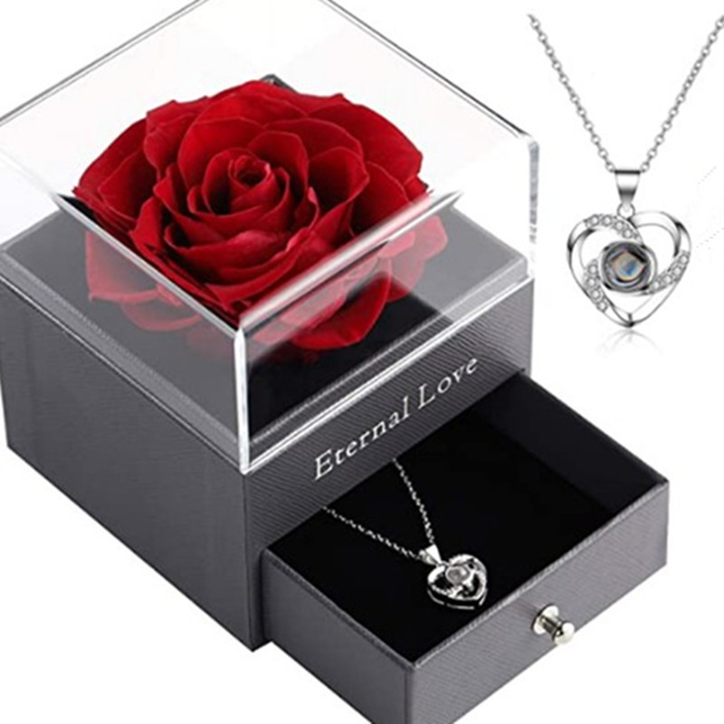 AYOYO OEM Eternal Rose jewelry Box 2023 Valentine's day gift Mother's day gift