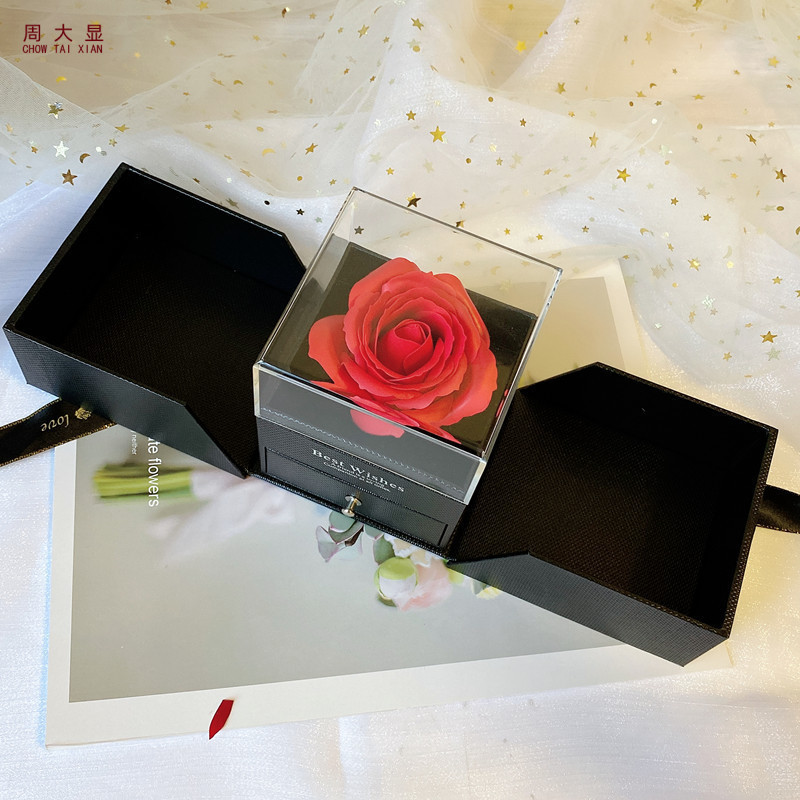 AYOYO OEM Eternal Rose jewelry Box 2023 Valentine's day gift Mother's day gift