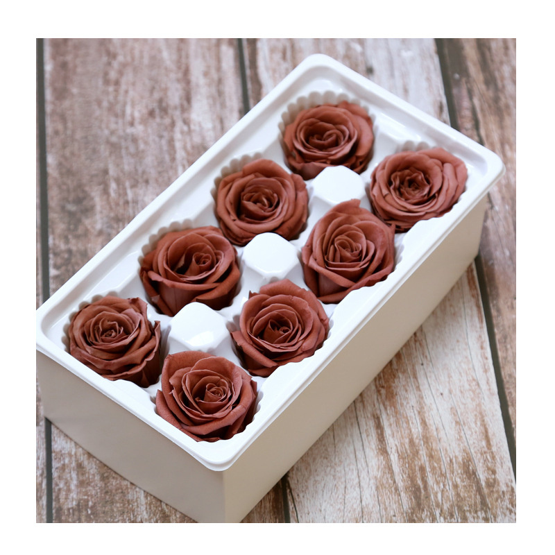 4-5cm Mothers Day DIY Wedding Eternal Life Flower Material Gift  Luxury Fresh Preserved Roses Real