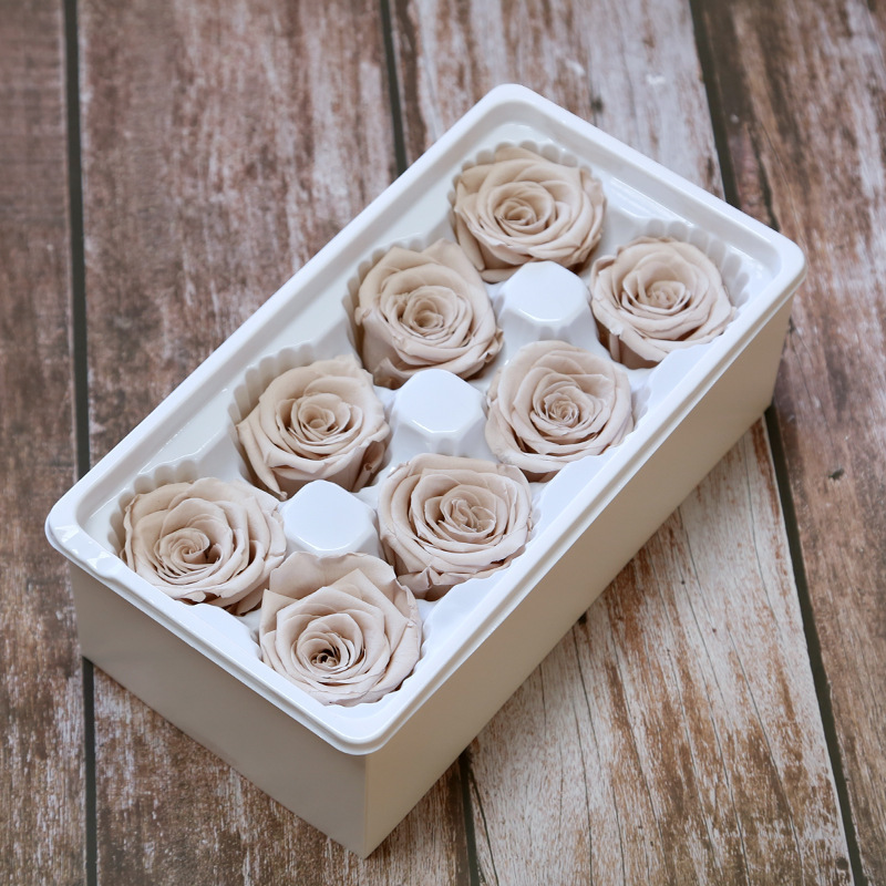 4-5cm Mothers Day DIY Wedding Eternal Life Flower Material Gift  Luxury Fresh Preserved Roses Real