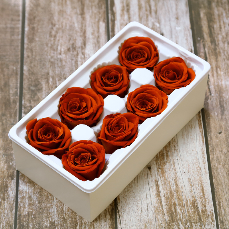 Eternal Life Flower Material Gift Box Immortal Rose Flower dried rose Artificial Preserved Flowers Head Roses