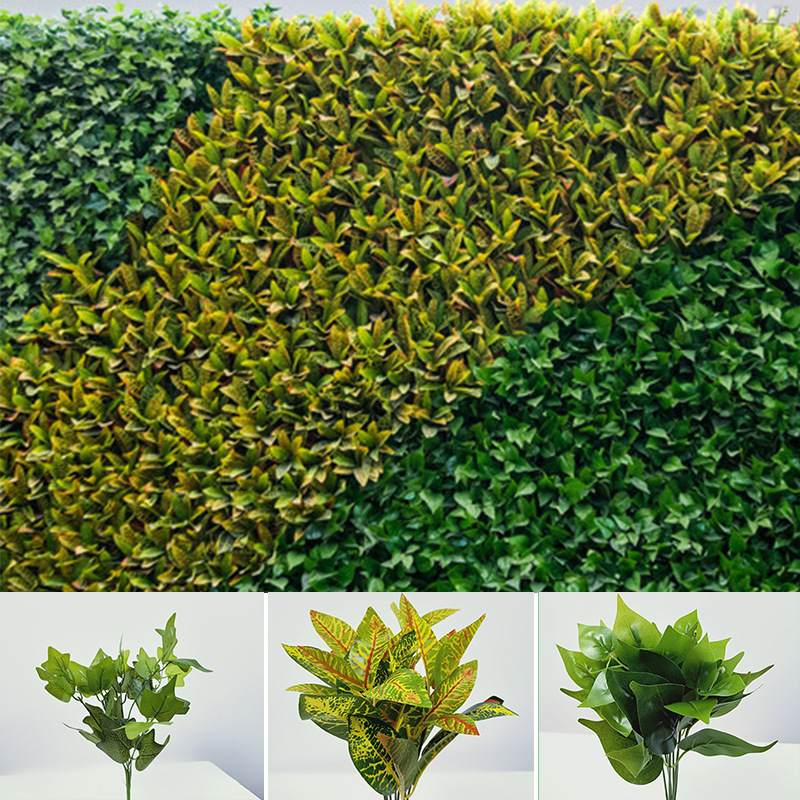 AYOYO Plastic Artificial leaves Tree Taro Leaf Home Wedding Party Decor Realistic Plants Faux Bonsai Trees