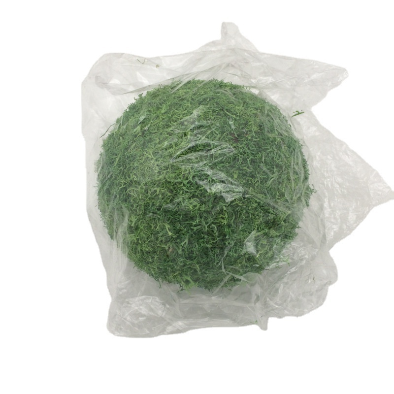 AYOYO Hot sale high quality home office decoration natural reindeer moss ball preserved pole moss ball