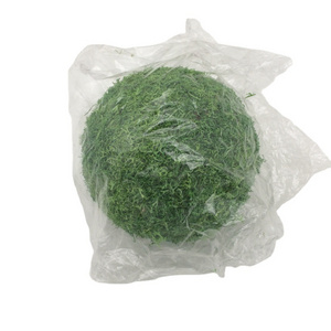 AYOYO Hot sale high quality home office decoration natural reindeer moss ball preserved pole moss ball