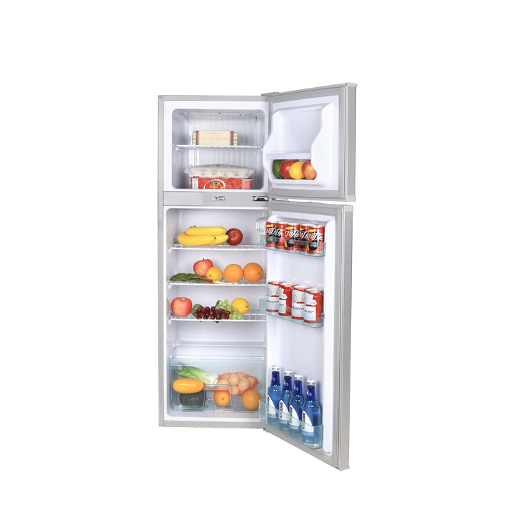 108L Compressor R600A Double Door Top Freezer Refrigerator Fridge for Home Use