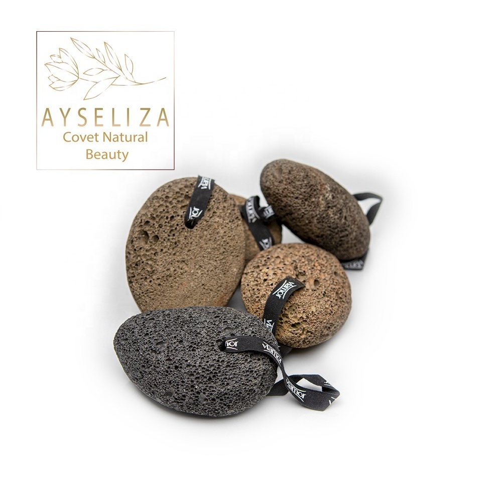 Ayseliza Volcanic Pumice Stone Foot Care For Logo Calluses and Hard Skin Remove Dead Skin Best Pedicure Manicure Cares Natural