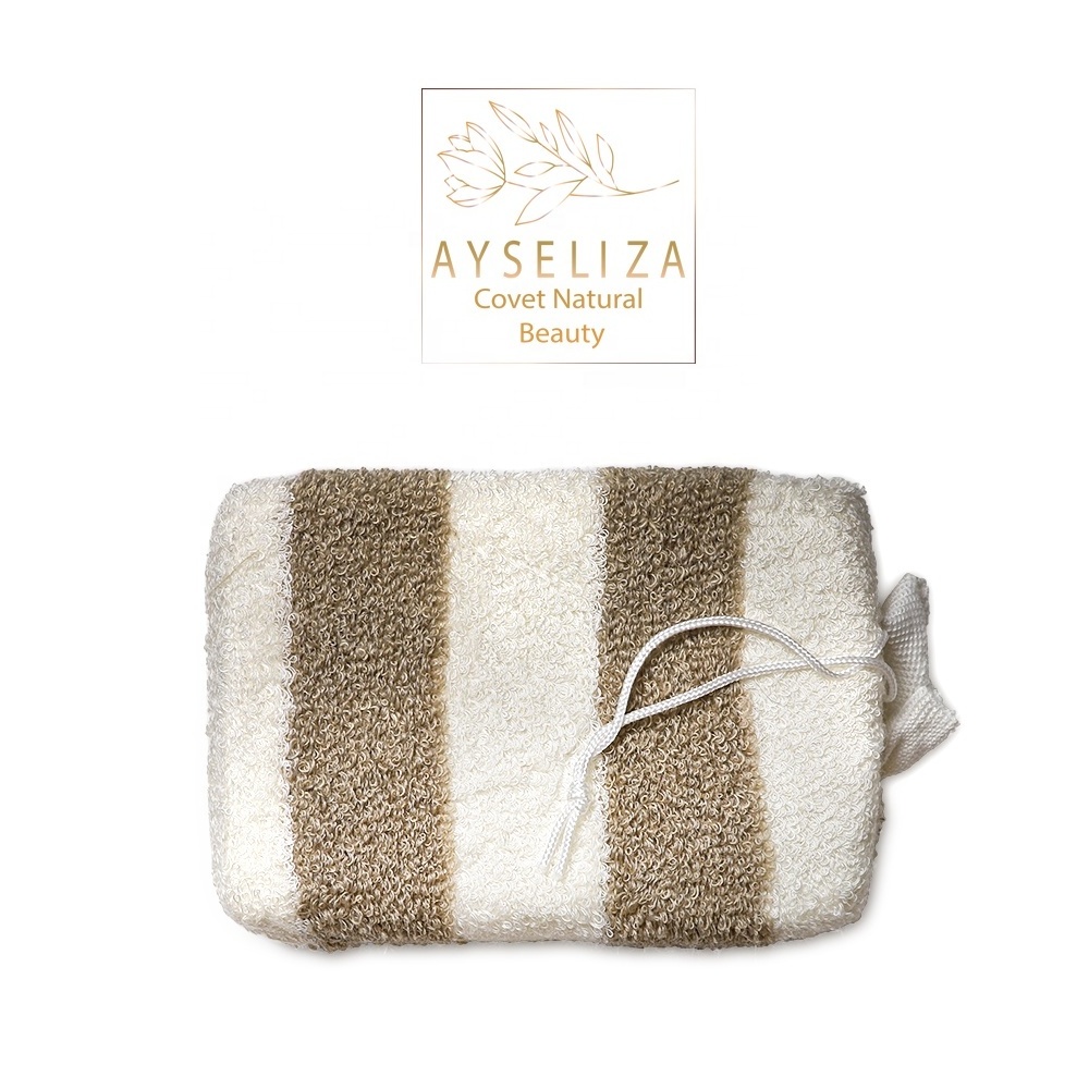 High Quality Bamboo Bath Sponge By Ayseliza Handy Bath Sponges For Kids All Natural And Eco-Friendly For Sensitive Oily Skins