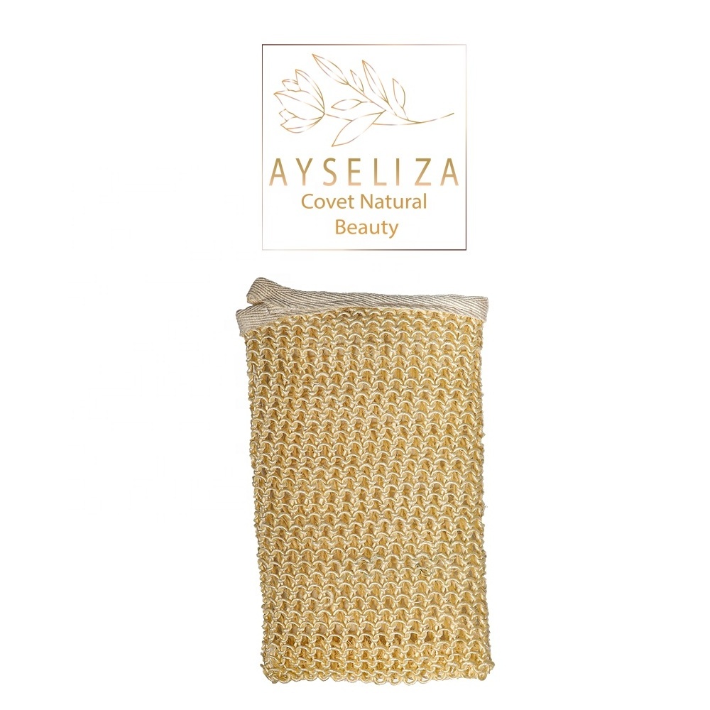 Exfoliating Kese Mitt Sisal Exfoliating Bath Gloves 100% Turkish Sisal Scrubber For Silky Body Skin Exfoliant Hammam Kese Sponge