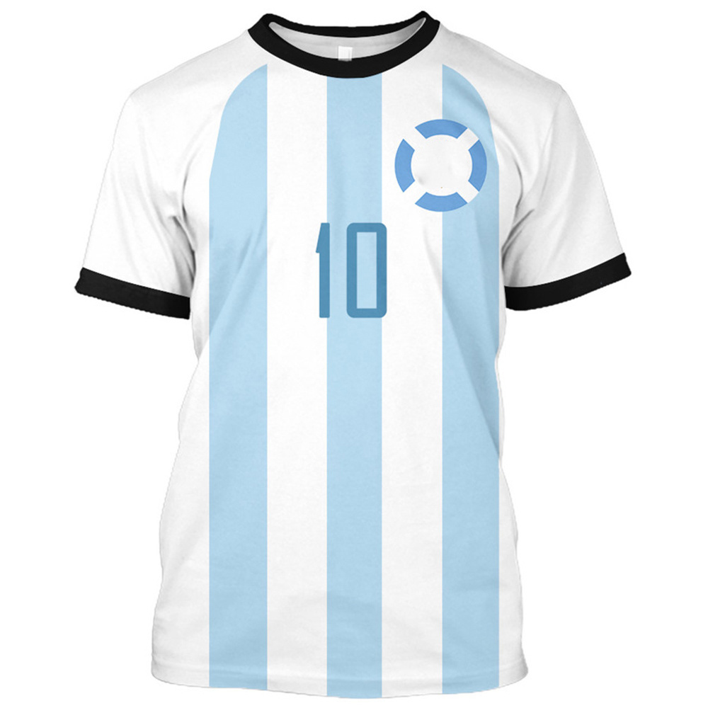 2022 three stars No. 10 Jersey Men's T-Shirt Selected Football Team soccer jersey