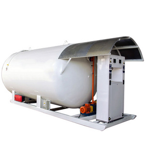 16000 litr mobile LPG gas skid station plant multifunction 40ft fuel construction cost lpg filling station