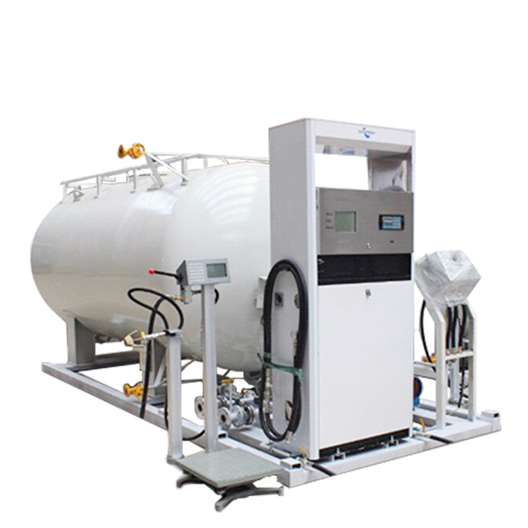 lpg tank propane gas dispenser lpg filling skid cookng gas station for hot sale