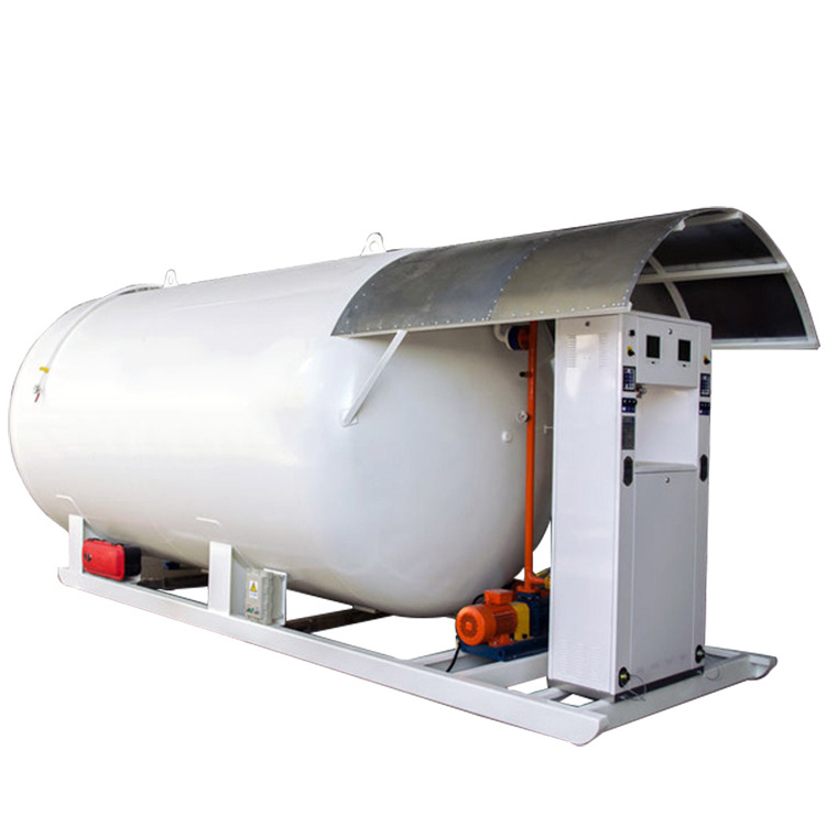 portable mobile LPG gas skid station multifunction fuel lpg filling machine dispenser for lpg stations