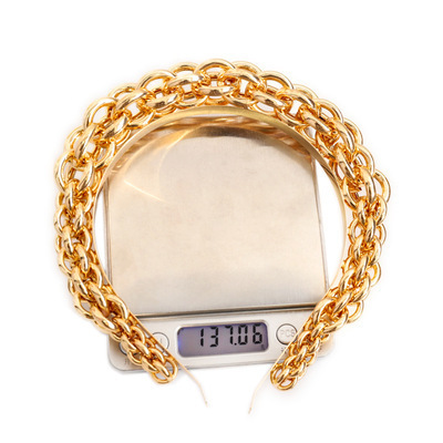 2021 Vintage Metal Chain Braided Bezel HairBand For Women Girls New Trendy Gold Chain Twist Braid Headband