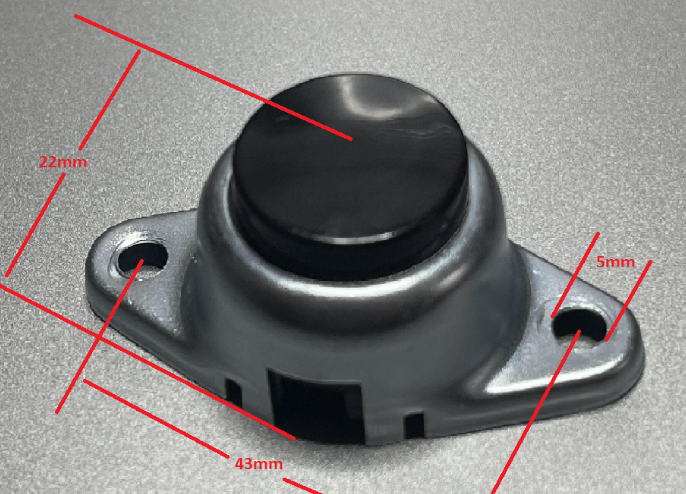 ASW-08 3A 30VDC SPST 2PIN OFF-(ON) 2 Position Auto Push Button Horn Switch with good quality bolt hole 43mm