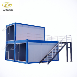 Perfab container 20ft steel structure prefab family home modern container house