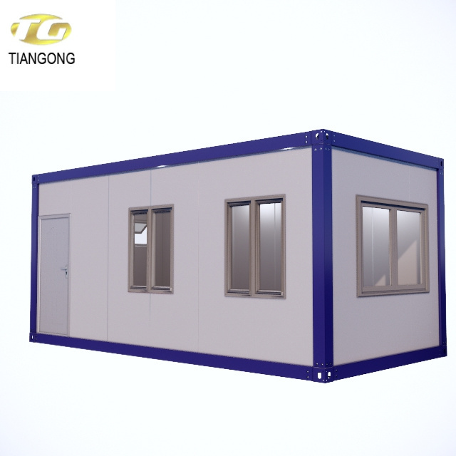 Perfab container 20ft steel structure prefab family home modern container house