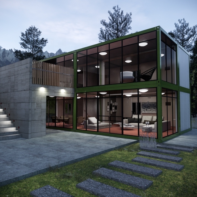 Luxury Modern Design Low cost residential prefabricated houses for sale