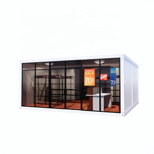 2023 New Design Luxury Mobile Cafe Container for Shop Portable House 20'/40' Container  Steel Frame Detachable