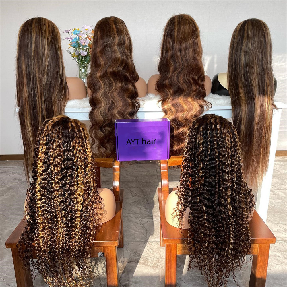 Wholesale inventory Brazilian Hair body wave HD Lace Front Wig,Virgin Cuticle Aligned Full Lace Human Hair Wig For Black Women