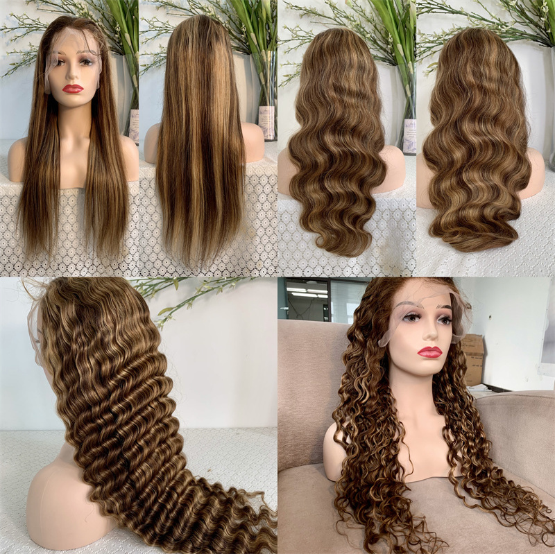 Wholesale inventory Brazilian Hair body wave HD Lace Front Wig,Virgin Cuticle Aligned Full Lace Human Hair Wig For Black Women