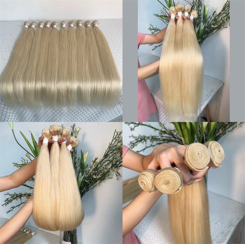 Wholesale Brazilian Human Hair Bundles,Straight 613 Virgin Hair Bundles Weaves,Raw Virgin Blonde Hair Bundles