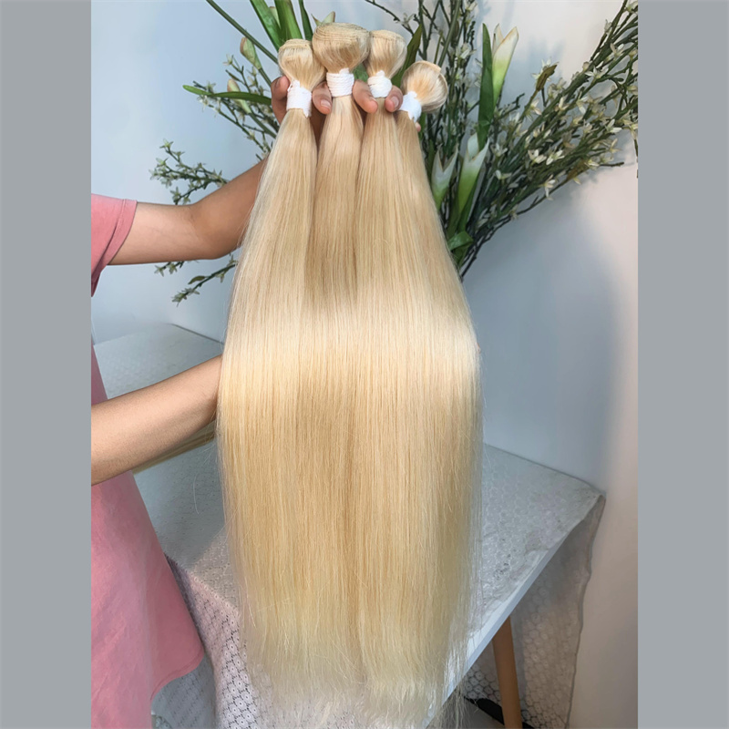 Wholesale Brazilian Human Hair Bundles,Straight 613 Virgin Hair Bundles Weaves,Raw Virgin Blonde Hair Bundles