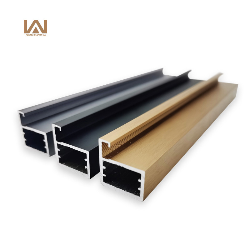 Aluminum profile frame glass All aluminum cabinet door handle Modern style Glass cabinet aluminum alloy frame