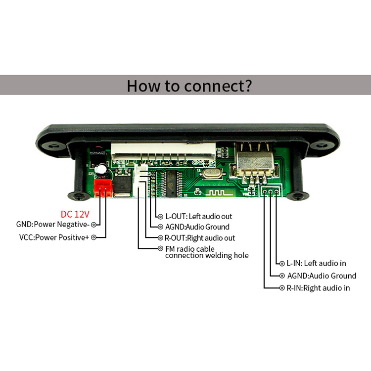 USB Player SD Radio Card PCB PCBA Module MP3 Decoder Board