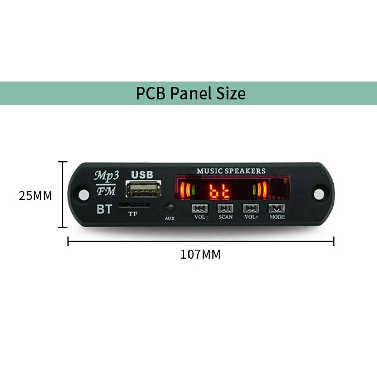 USB Player SD Radio Card PCB PCBA Module MP3 Decoder Board