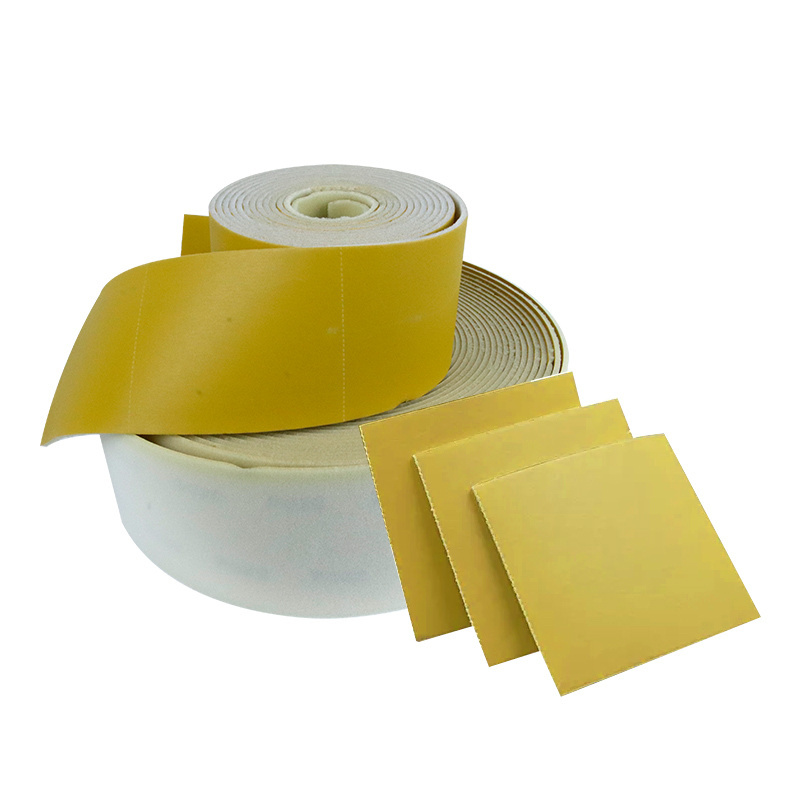 Pre-cut Abrasive Sponge Backed Yellow Abrasive Sanding Paper Roll Gold Sandpaper coated Abrasive sanding sponge Roll for paint